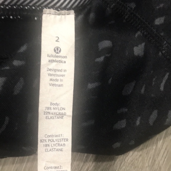 Lululemon Gather & Crow Crop II Dot Black Leggings - Picture 11 of 15